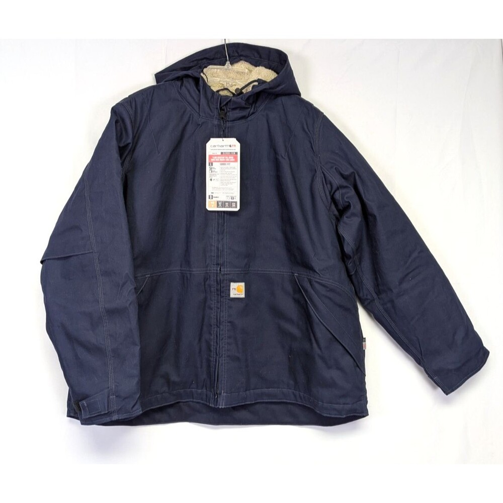 NEW Carhartt Womens Flame Resistant Full Swing Quick Duck Jacket 2XL Blue 102694